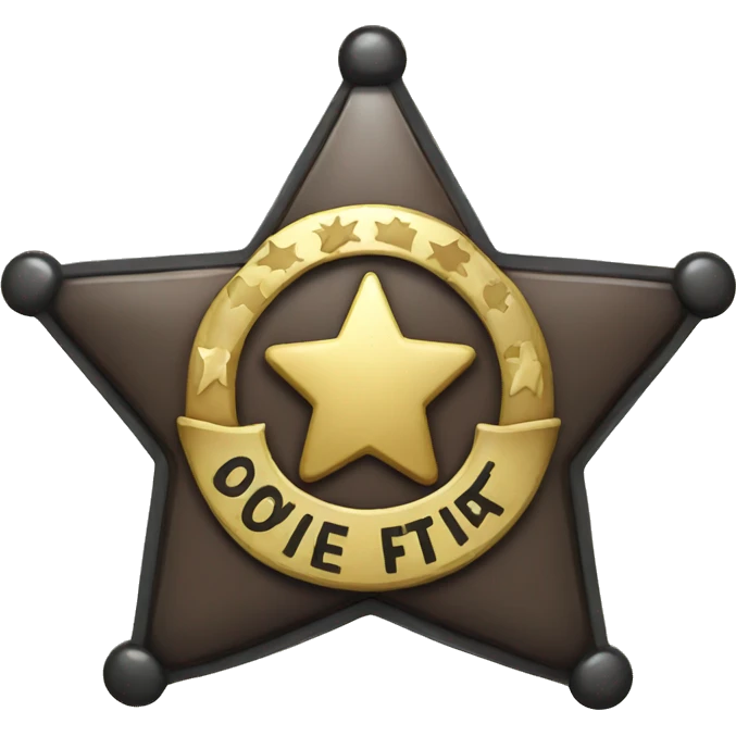 Sheriff badge emoji