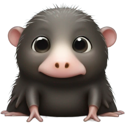 Star nosed mole with no eyes emoji