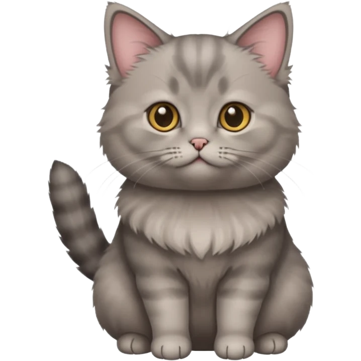 Gray munchkin cat emoji