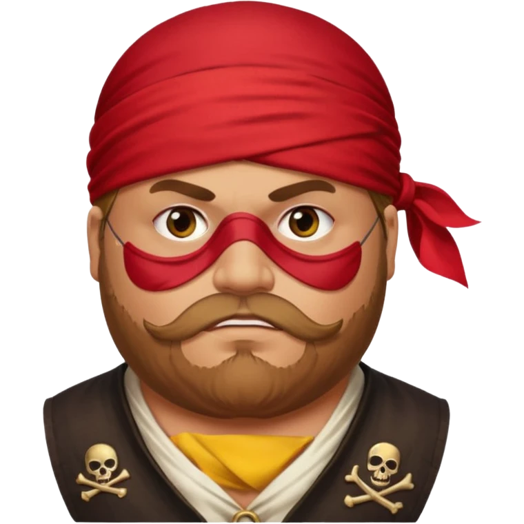 pirate very fat man emoji