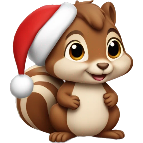 christmas squirrel emoji