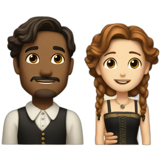 Jack et rose titanic emoji