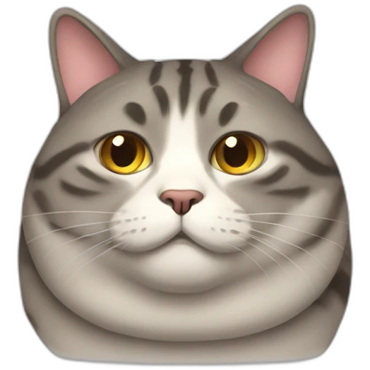 Really fat cat emoji