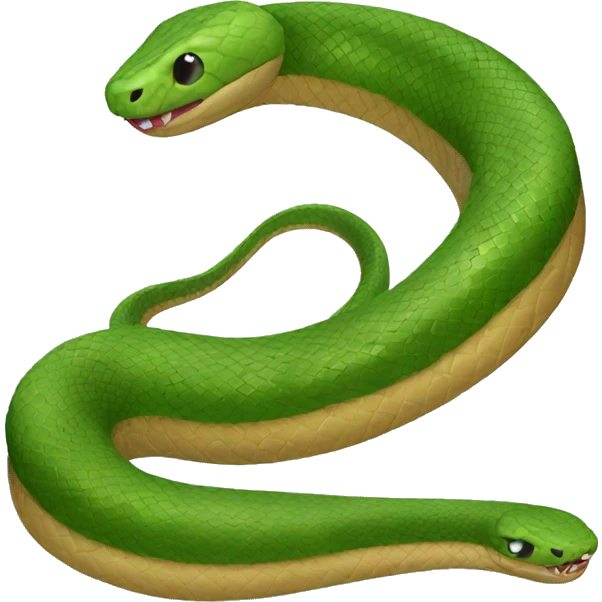 Christmas snake emoji
