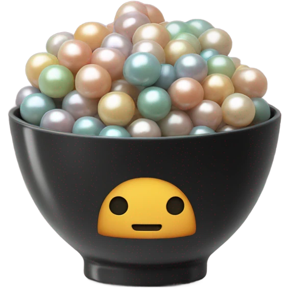 boba in a small bowl emoji