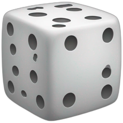 dice like brain emoji
