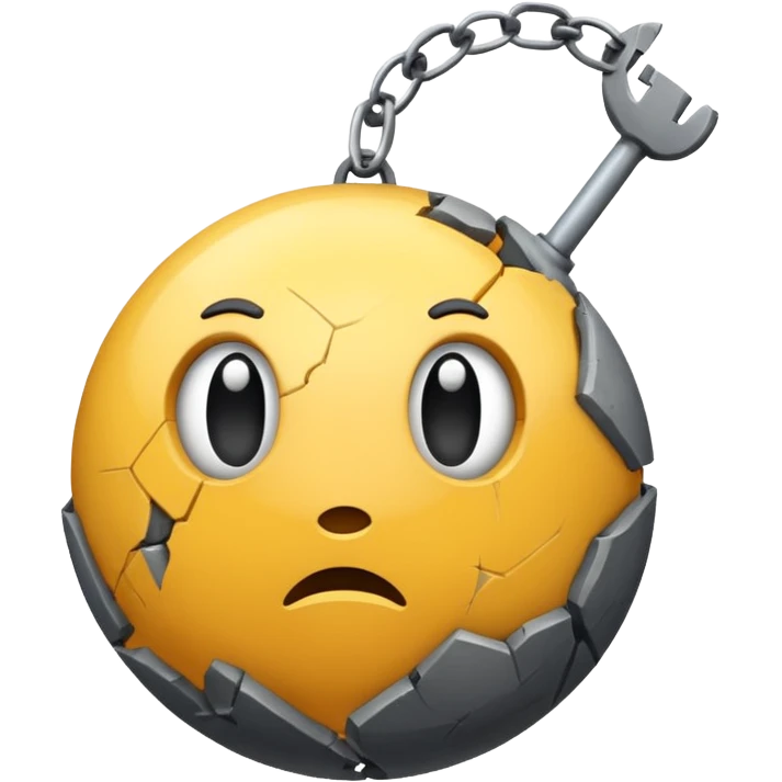 The world that has a wrecking ball through it⚽️  emoji