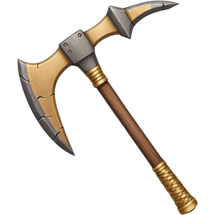 ancient Egyptian pickaxe wood and stone symmetric emoji