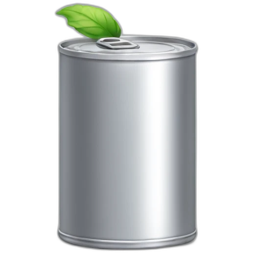 Silver can emoji