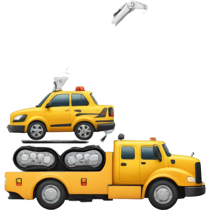 tow truck with loading space  emoji