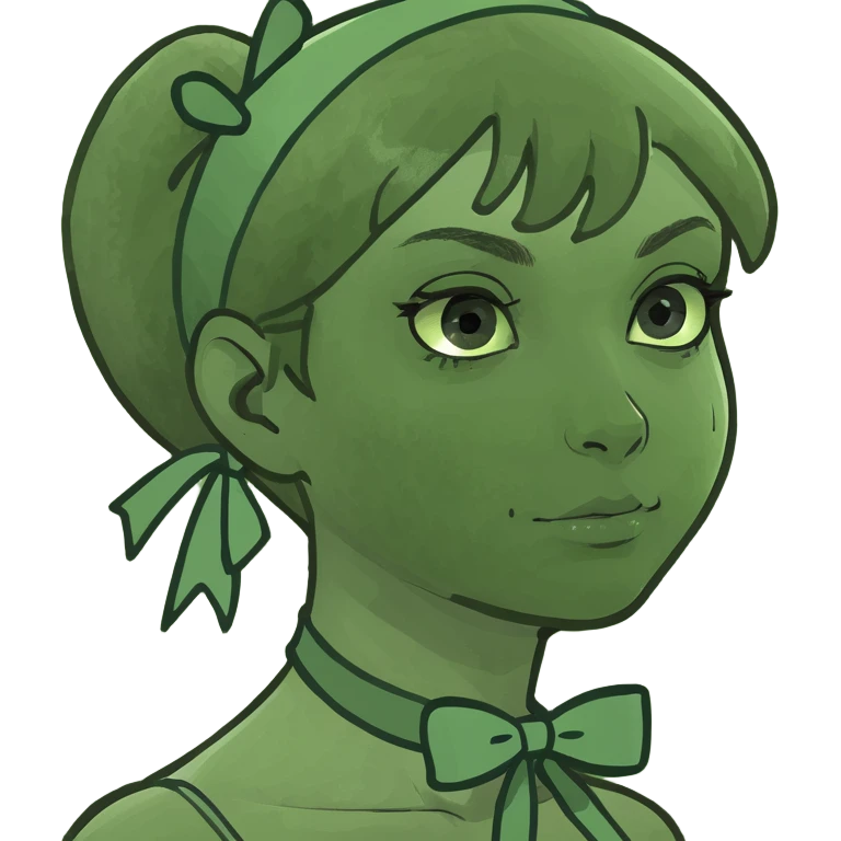 Girl with ribbon  emoji
