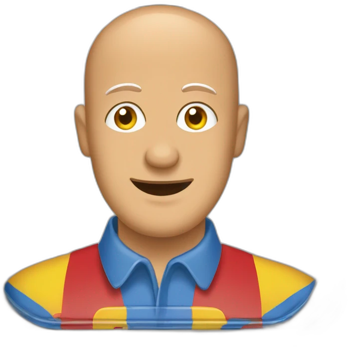 rectangular tin of anchovies red blue yellow colors with an image of a tanned bald man on the side emoji