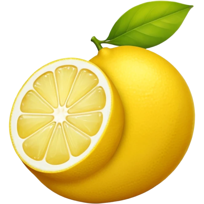 yellow half lemon emoji