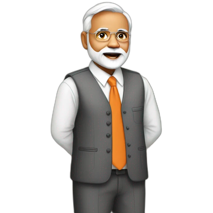 Narendra Modi as teacher emoji