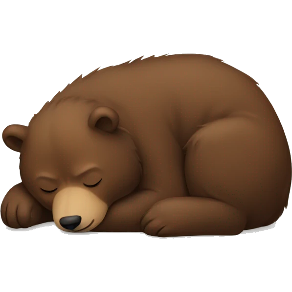 sleeping bear emoji