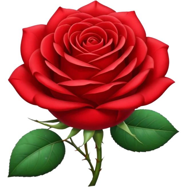 Red rose with diamond texture emoji