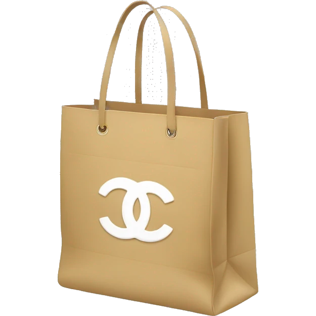 Chanel shopping bag emoji