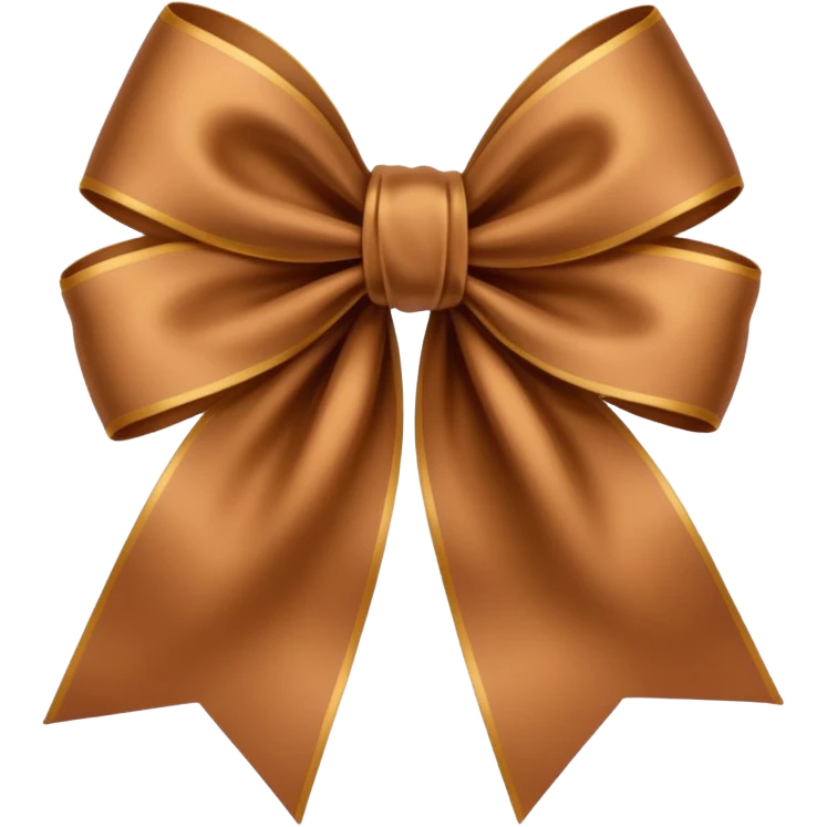 brown silk cute ribbon emoji