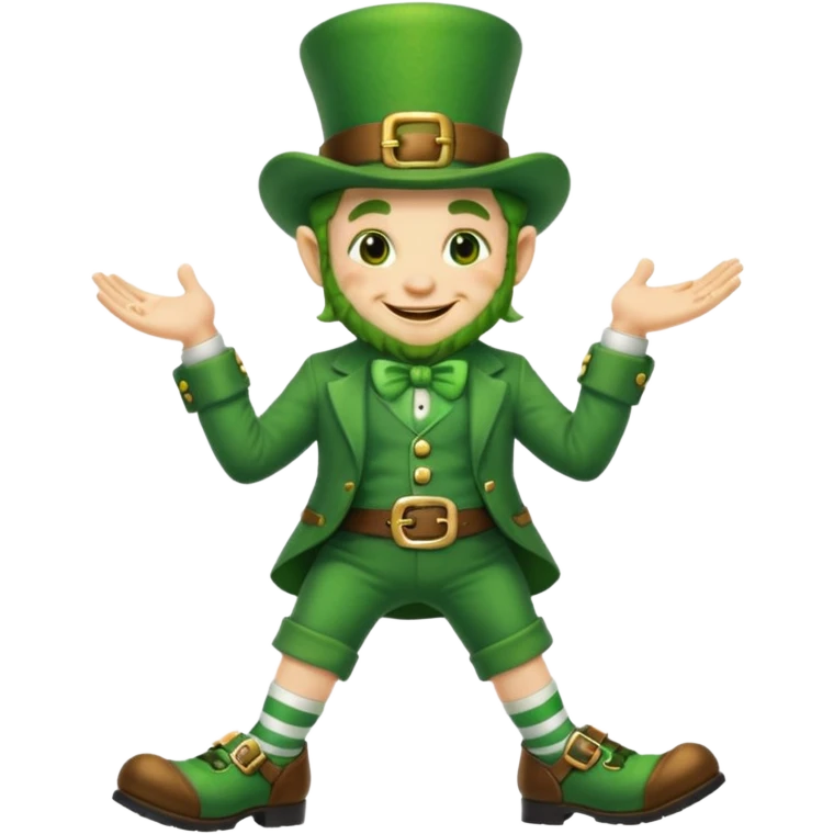 Leprechaun with legs emoji