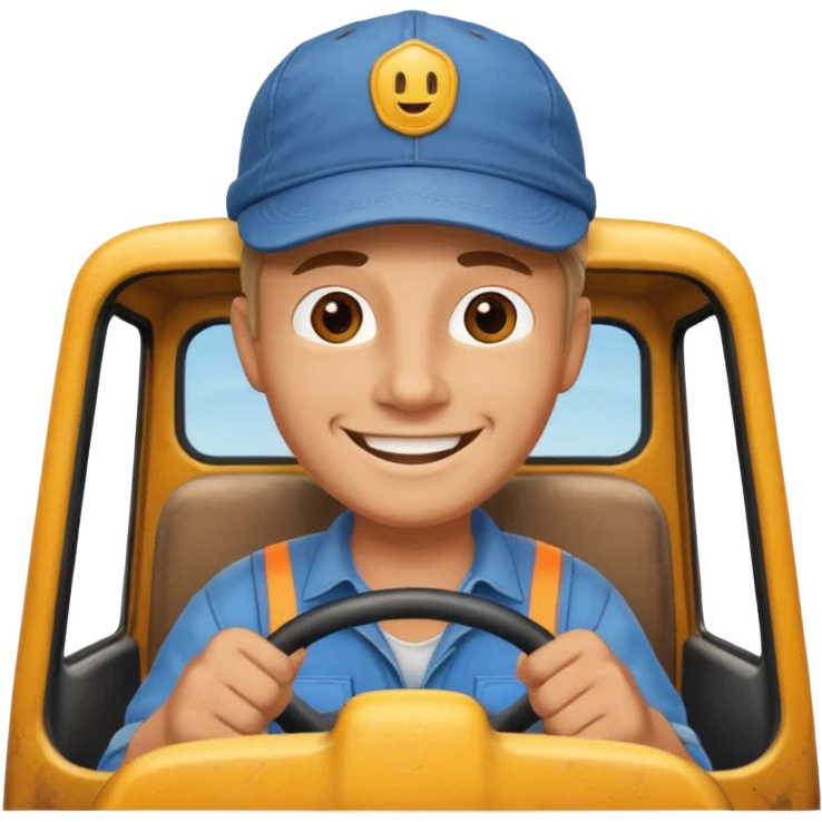 truck driver realystic high quality emoji