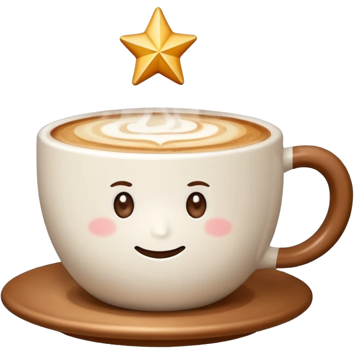The Star Cappuccino emoji
