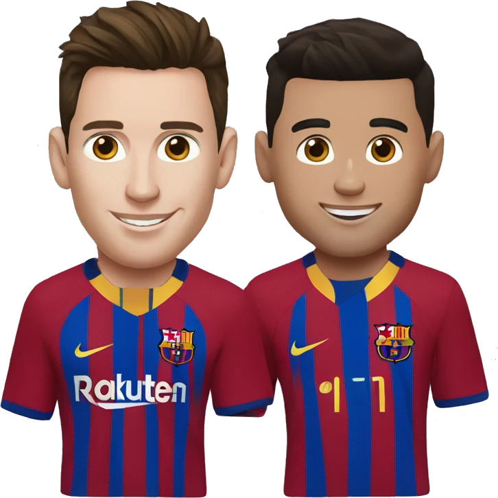 messi y cristiano ronaldo emoji