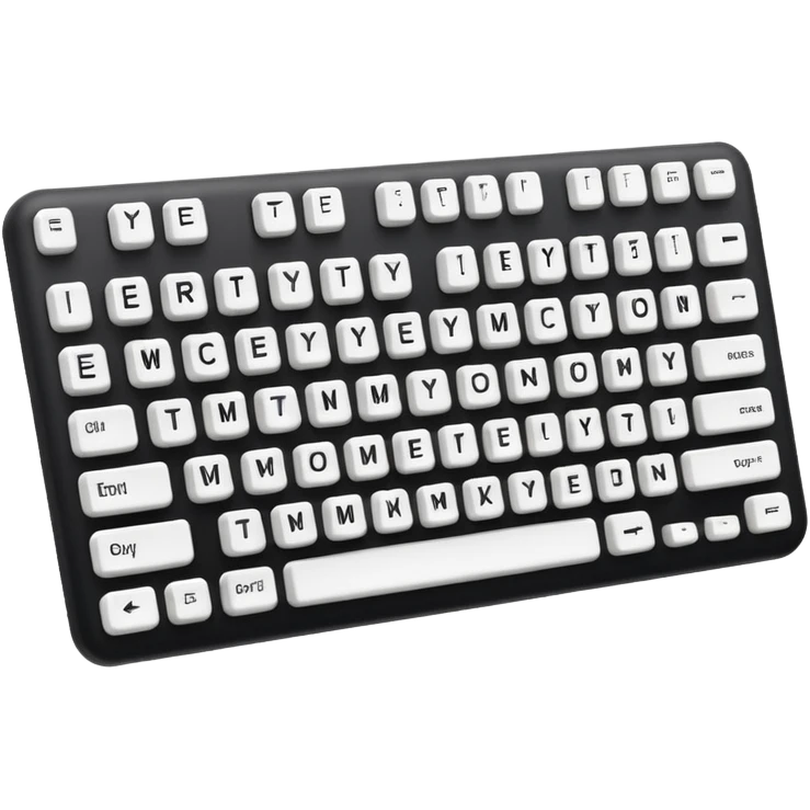 keyboard emoji with code symbols, easy to recognize emoji