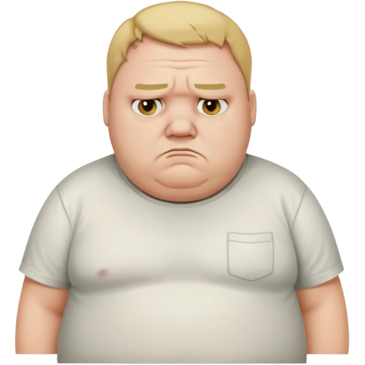 Fat sad guy emoji