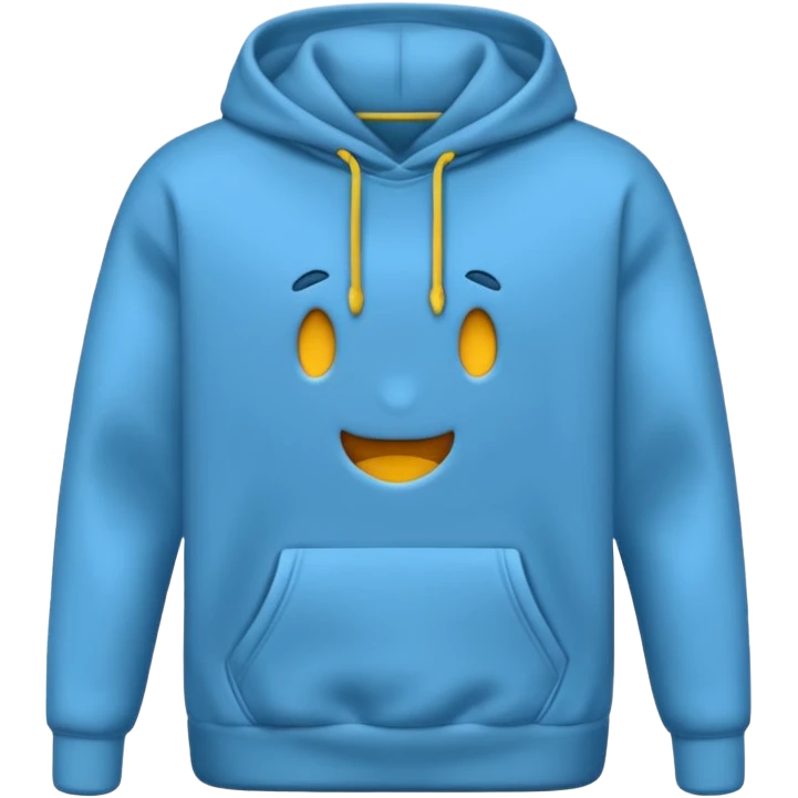 erstelle mir nur einen kapuzenpullover in uni und ohne mensch emoji