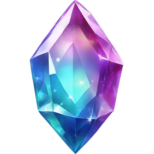 Shiny sparkly colorful crystal gem shard emoji