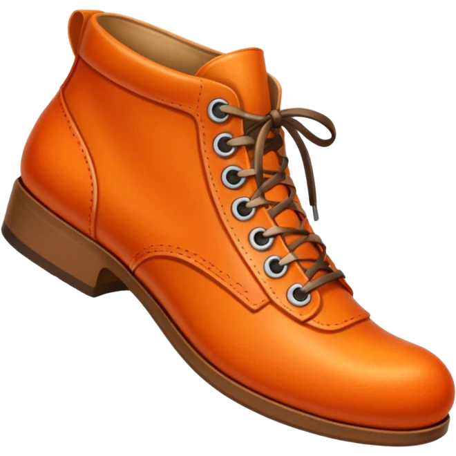 orange shoe emoji