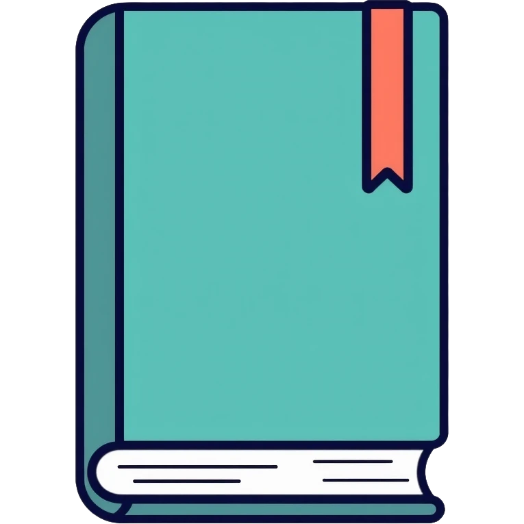 book with 008DA6 teal blue-green color cover emoji
