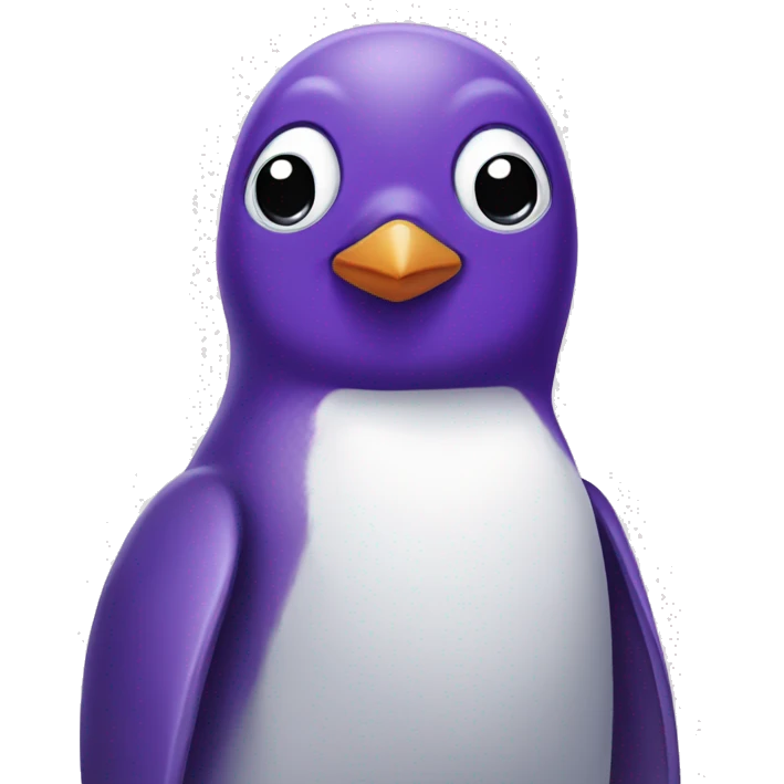 purple penguin  emoji