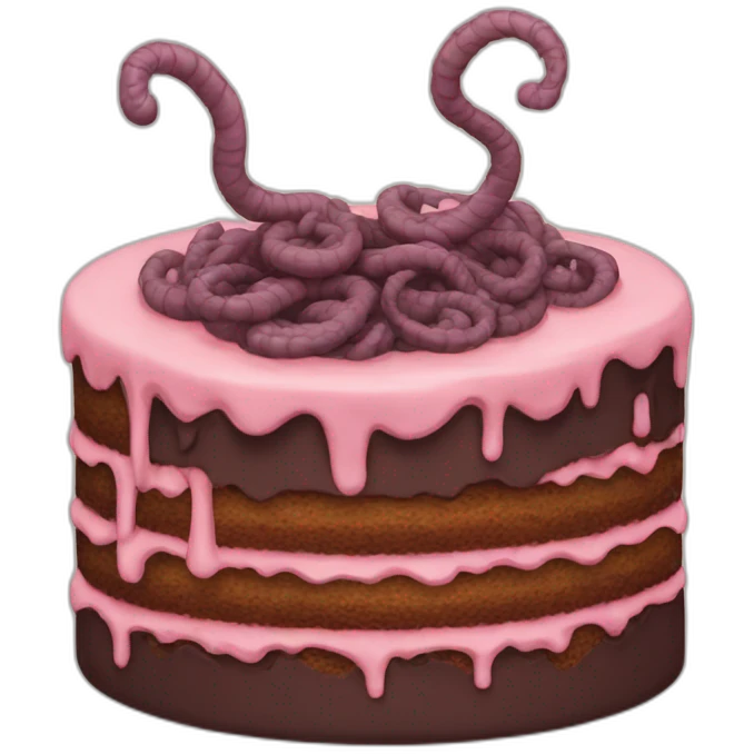 Cake of worms emoji