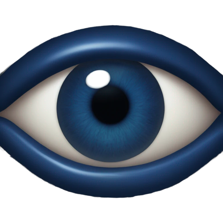 dark blue eye emoji