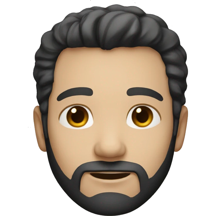 white male 49 years old black hair with stubble emoji