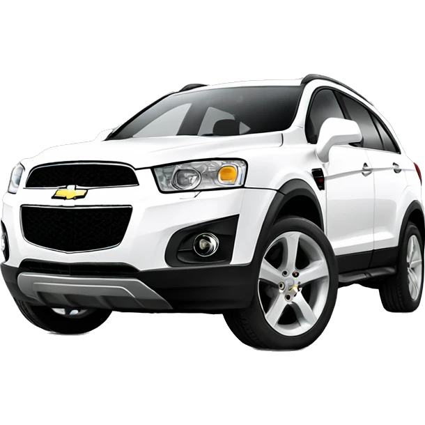 White Chevrolet captiva wash emoji