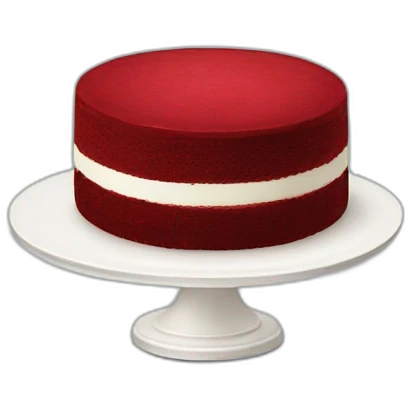 Red velvet cake emoji