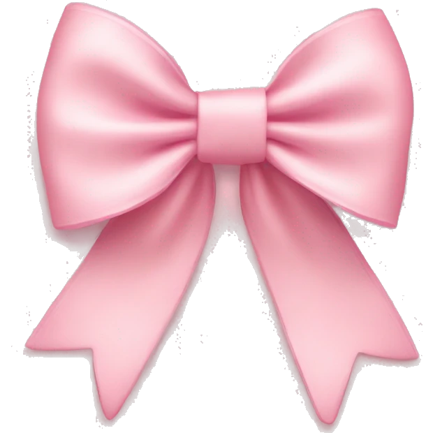 light pink bow on light pink bow emoji