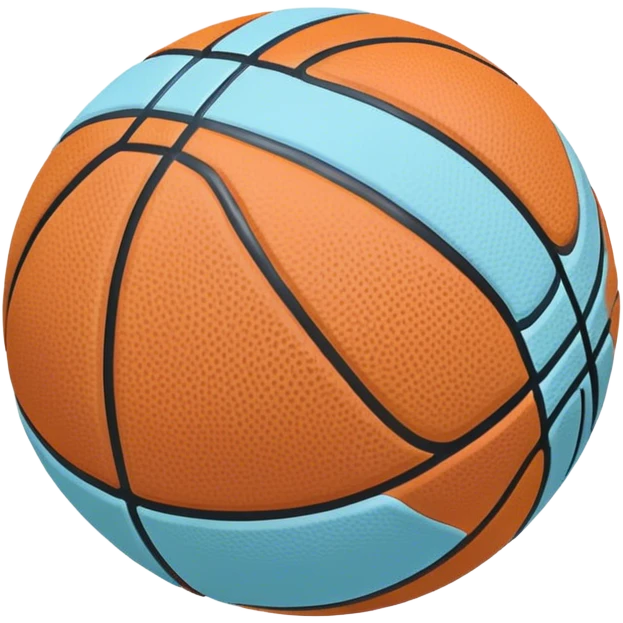 pastel blue basketball emoji