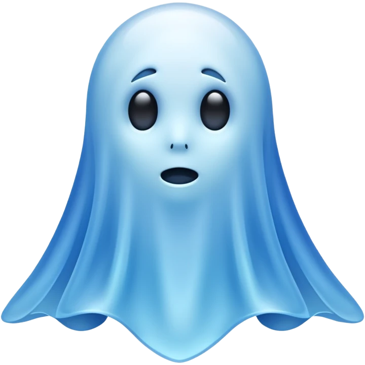 blue ghost emoji