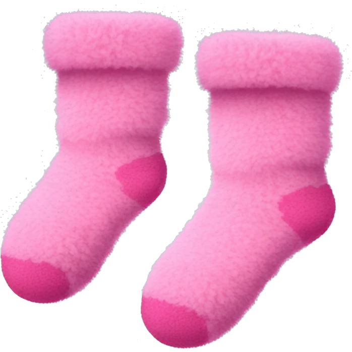 Pink fuzzy socks emoji
