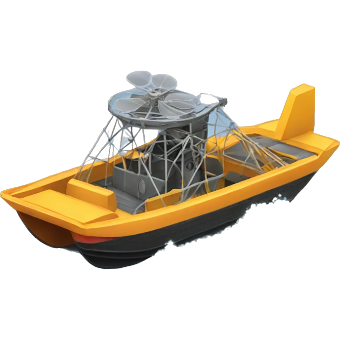 Airboat with propeller  emoji