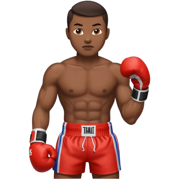 Thai boxer emoji