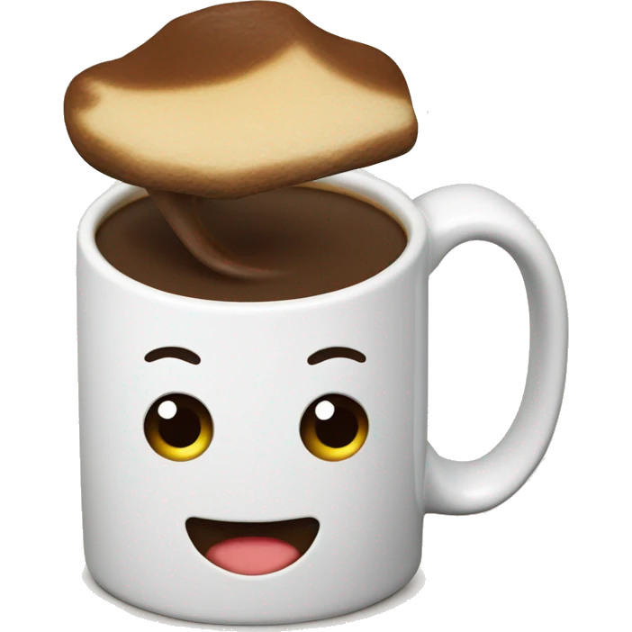 mug de café en forme de caca emoji