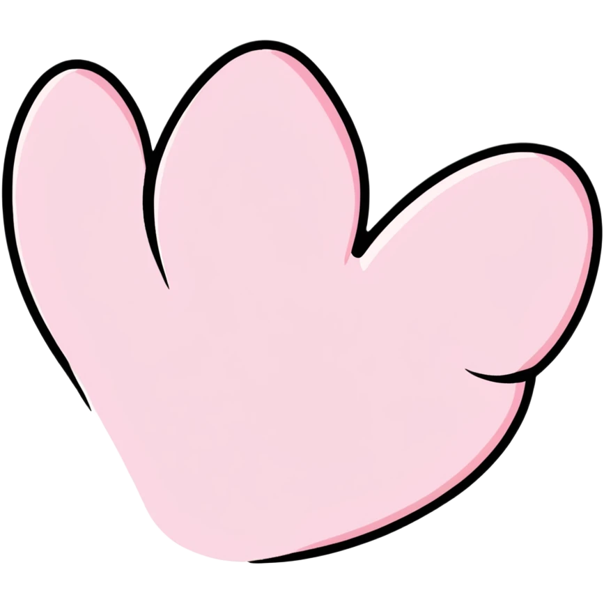 pink pawprint emoji