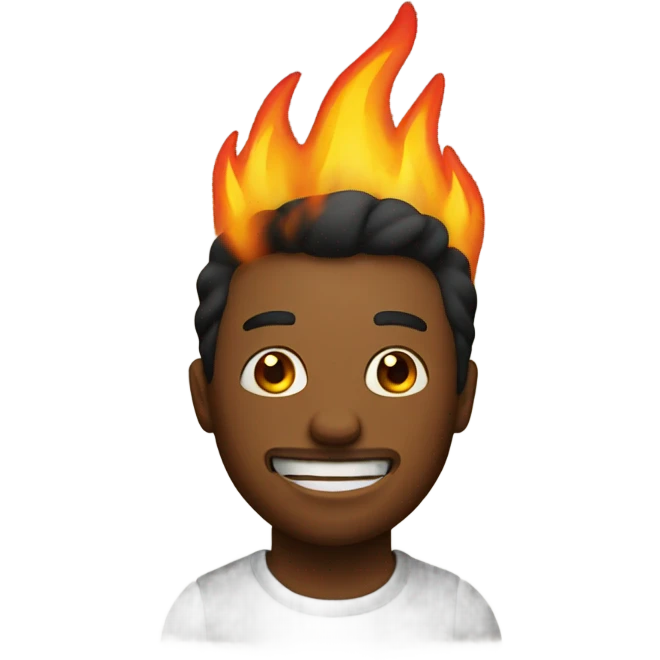 Man on fire emoji