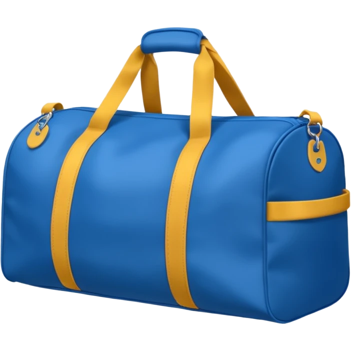 sac de sport bleu sans motif emoji
