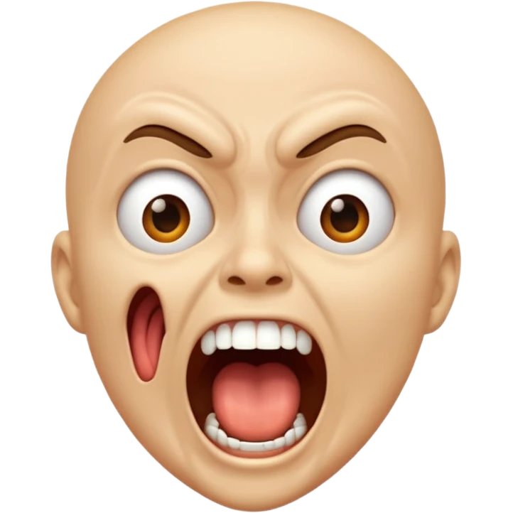 Chiche screaming emoji