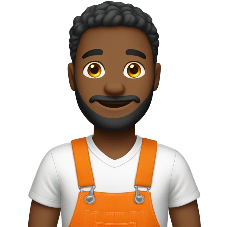 orange overalls emoji